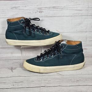 Last Resort AB VM003 Men's 11 Dark Teal High Top Canvas Skate Shoes *READ